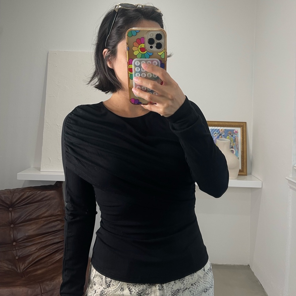 Black Long Sleeve Top